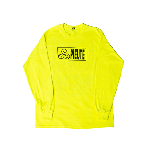 :) - Long Sleeve T-shirt - Safety Green